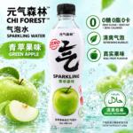 480ML【青苹果】CHI FOREST 元气森林气泡水【英文版】 - Image 4